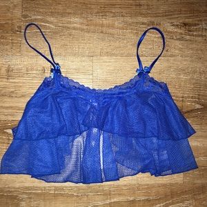 💙 Savage X Fenty Blue Gauzy Crop Tank 💙